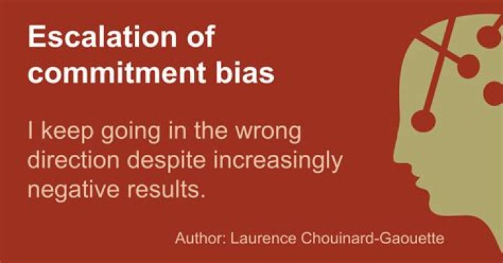 What is escalation bias