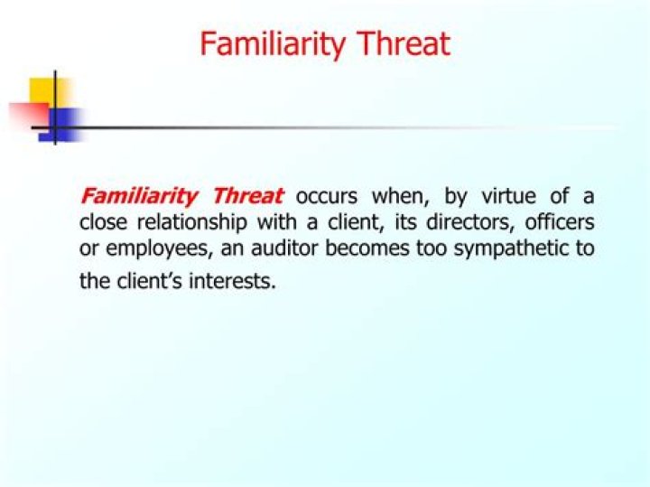 What is familiarity threat