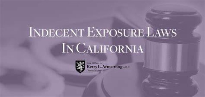 What is indecent exposure California