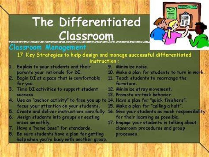 What is meant by differentiated classroom management