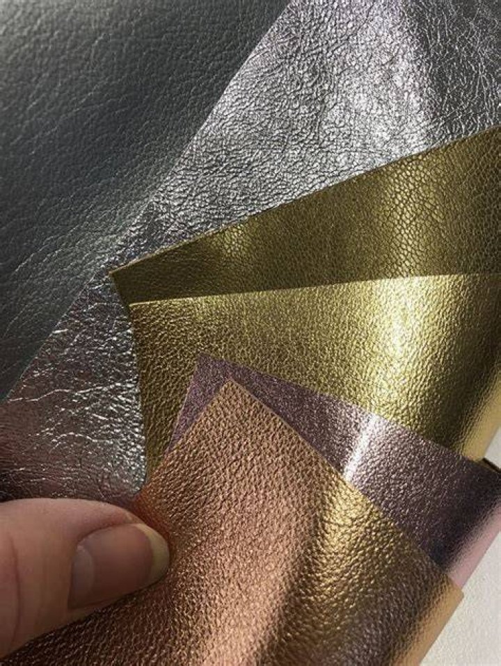 What is metallic leather