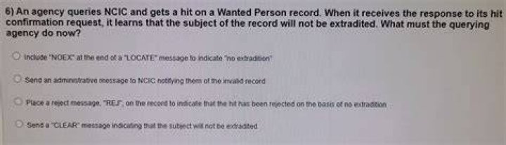 What is NCIC hit person