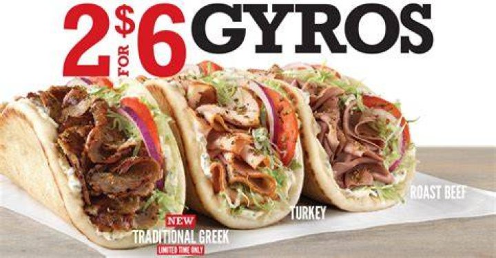 What is on a turkey gyro at Arbys