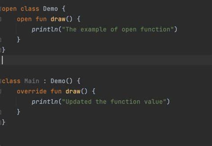 What is Open Class in Kotlin