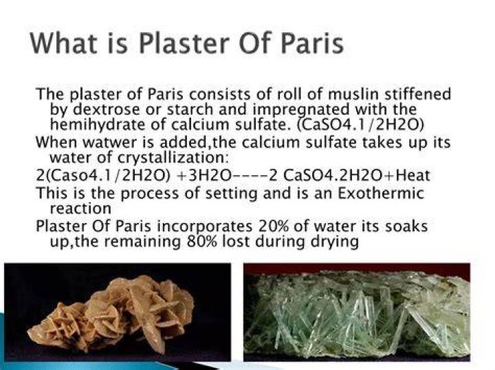 What is plaster of Paris made up of