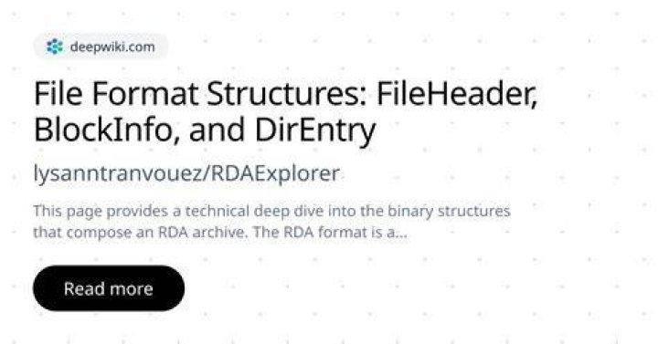 What is RDA format