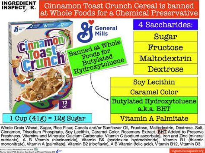 What is the bad ingredient in Cinnamon Toast Crunch