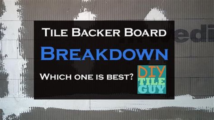 What is the best tile backer board for a shower
