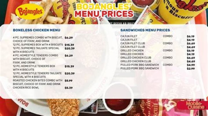 What is the Bojangles menu