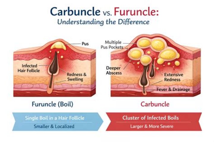 What is the cause of carbuncles