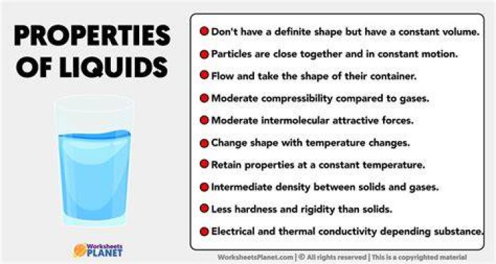 What is the characteristics of liquid matter