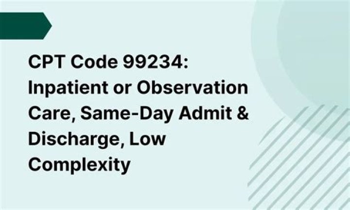 What is the CPT code for observation