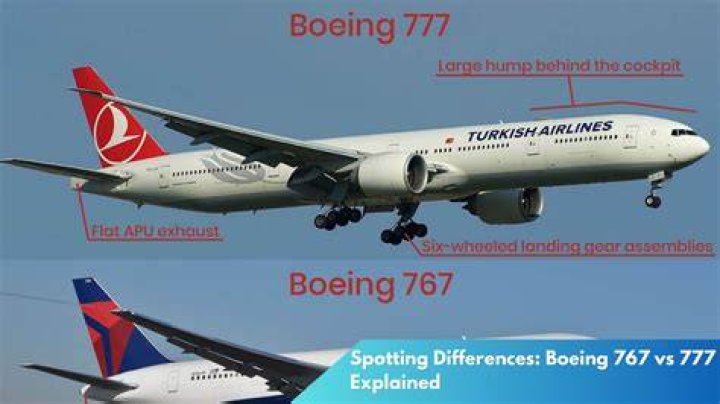 What is the difference between a Boeing 767 and 777