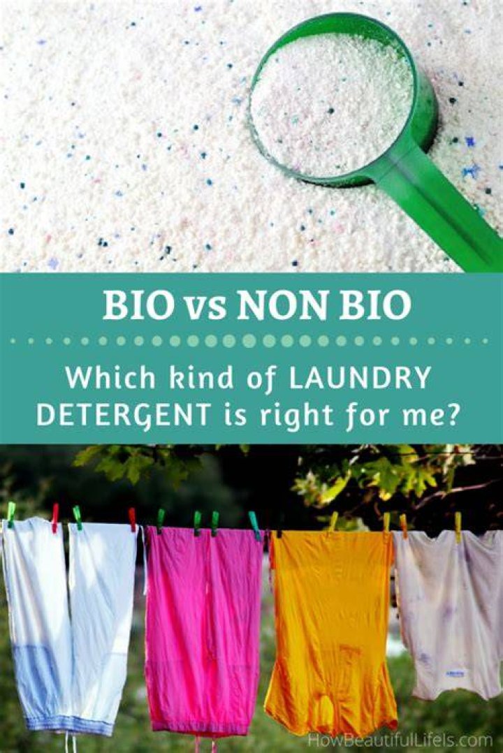 What is the difference between biological and non biological washing powder