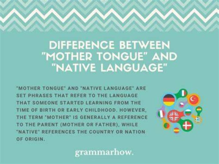 What is the difference between first language and mother tongue
