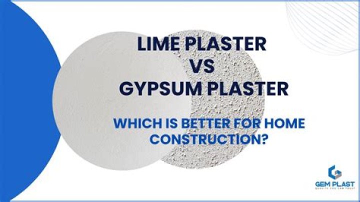 What is the difference between lime plaster and gypsum plaster