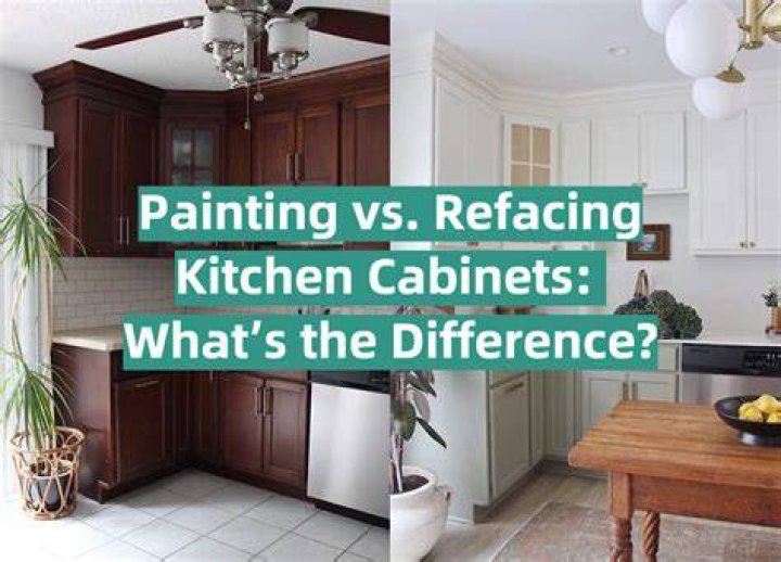 What is the difference between refacing and painting cabinets
