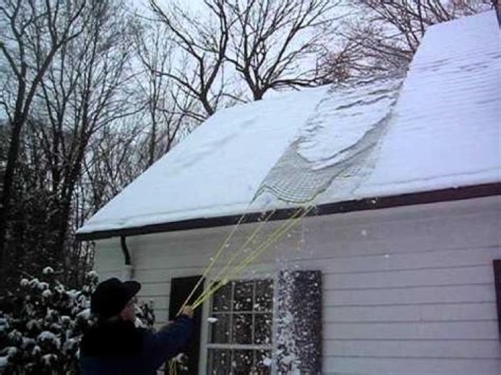 What is the easiest way to remove snow from a roof