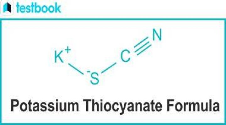 What is the formula of potassium thiocyanate