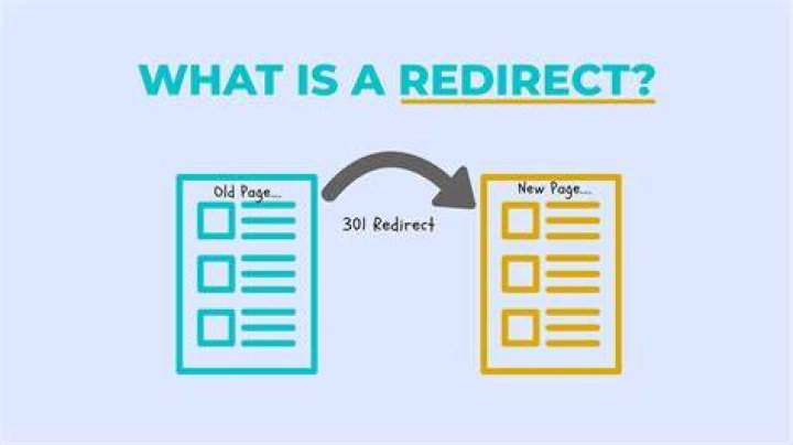 What is the purpose of a web page redirect