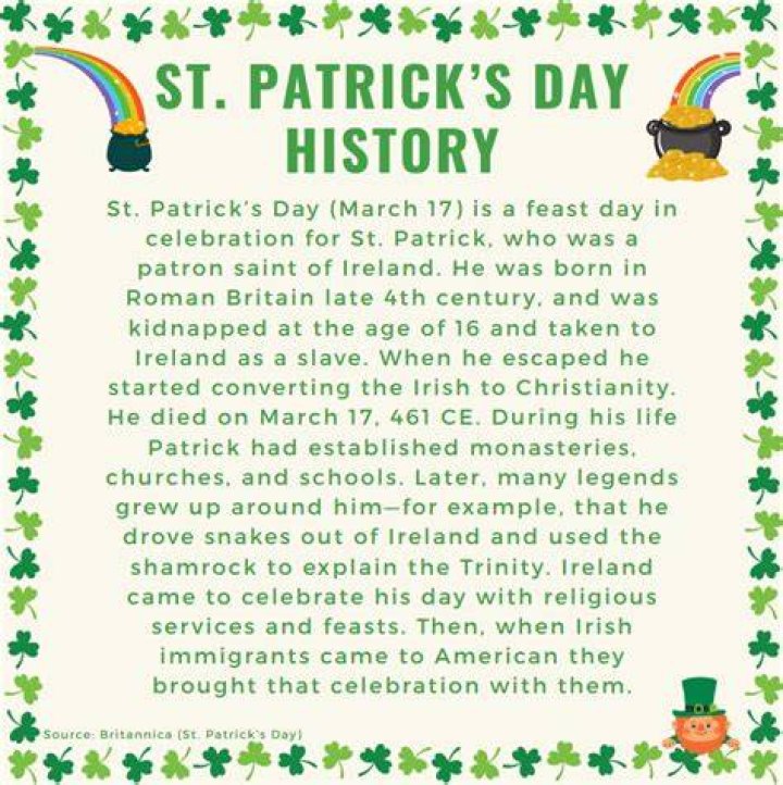 What is the story behind St Patricks Day