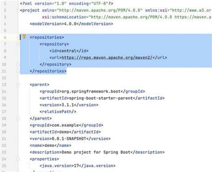 What is the use of repository in POM XML