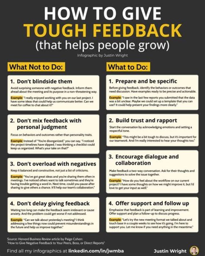 What kind of feedback helps you improve