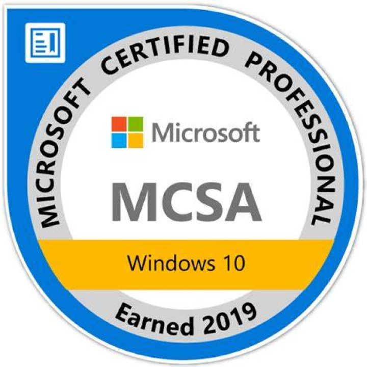 What MCSA Windows 10