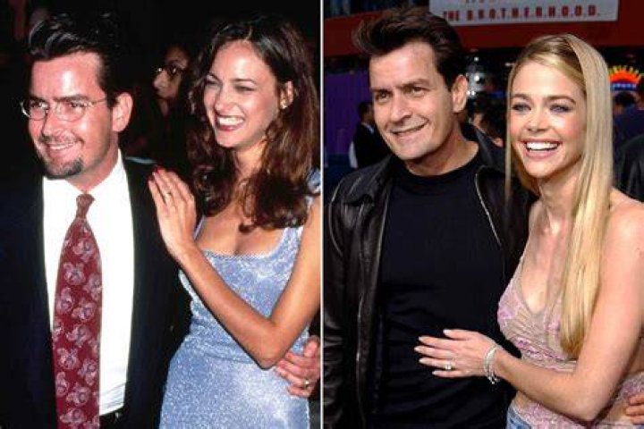 What model was with Charlie Sheen
