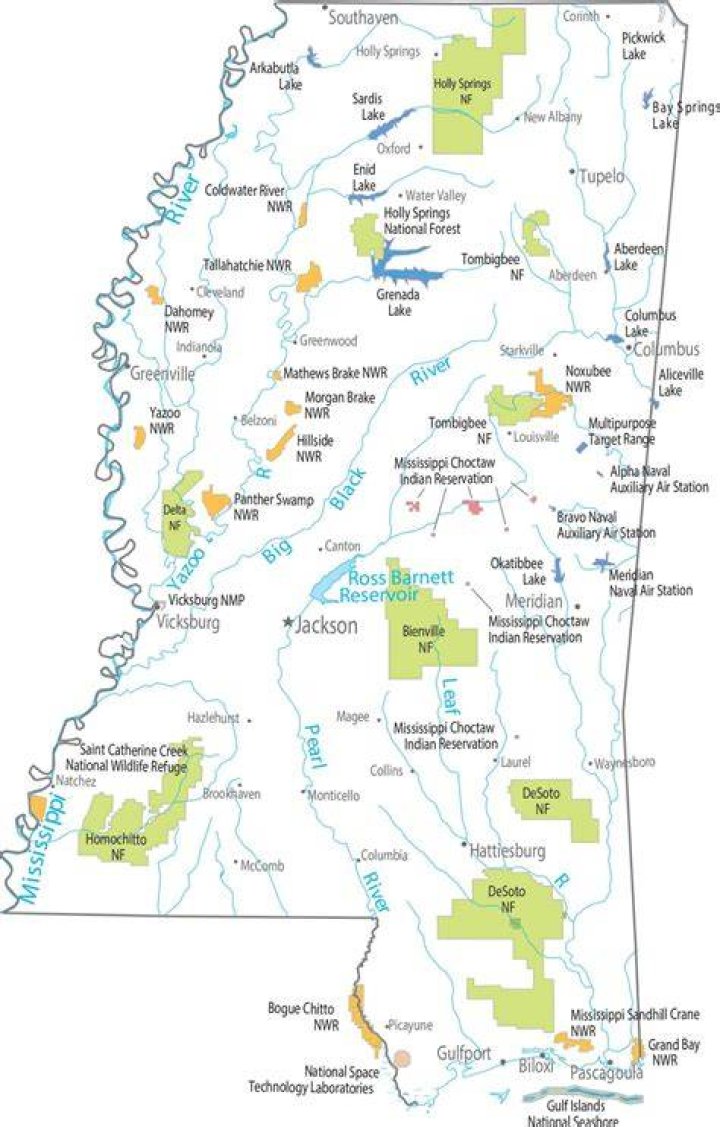 What national parks are in Mississippi