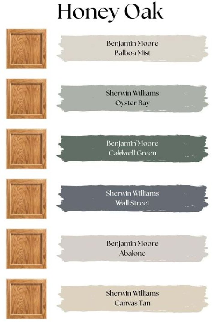 What paint colors go well with oak trim