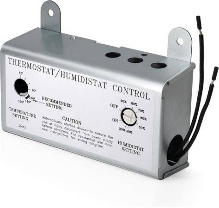 What should attic fan humidistat be set at
