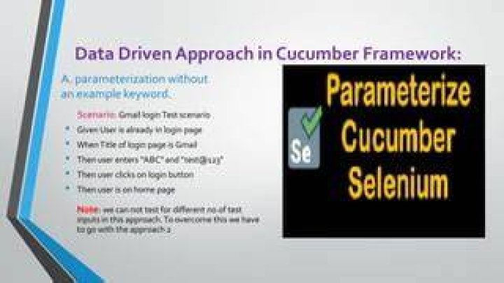 What symbol is used for parameterization in cucumber