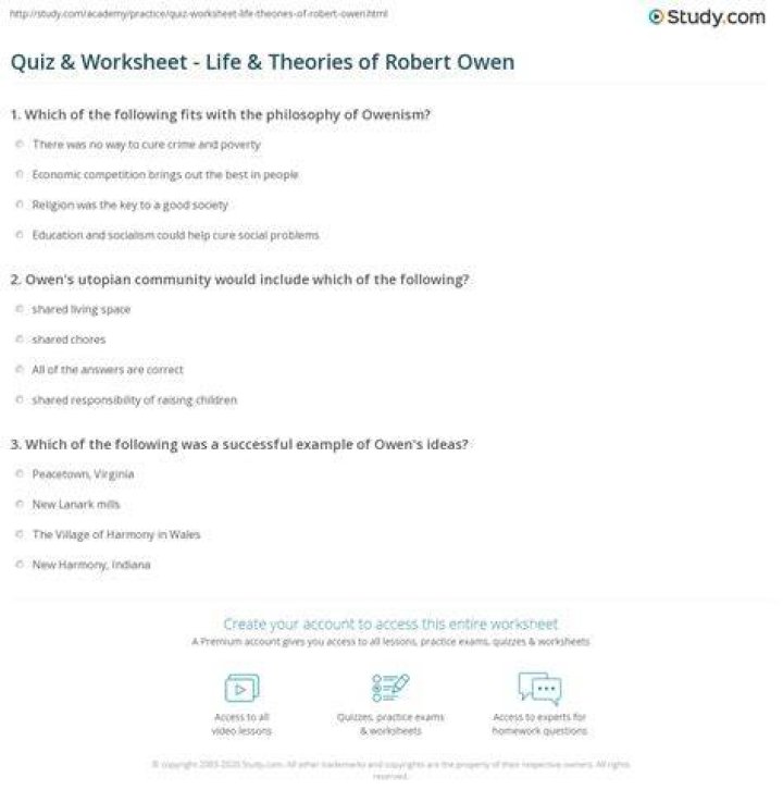 What was Robert Owens theory