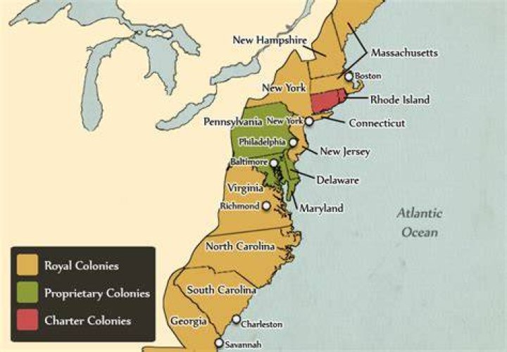 What were the three proprietary colonies