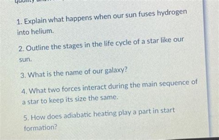 When hydrogen fuses in the sun What does it make