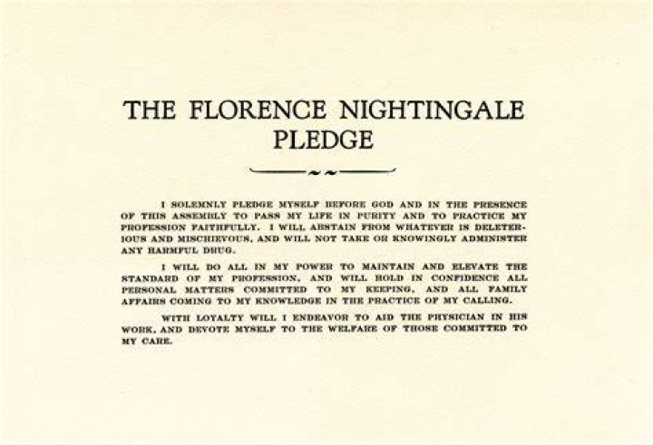 When was the nightingale pledge written