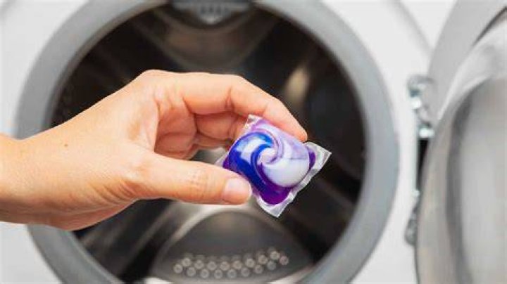 Where do you put detergent tablets in washing machine