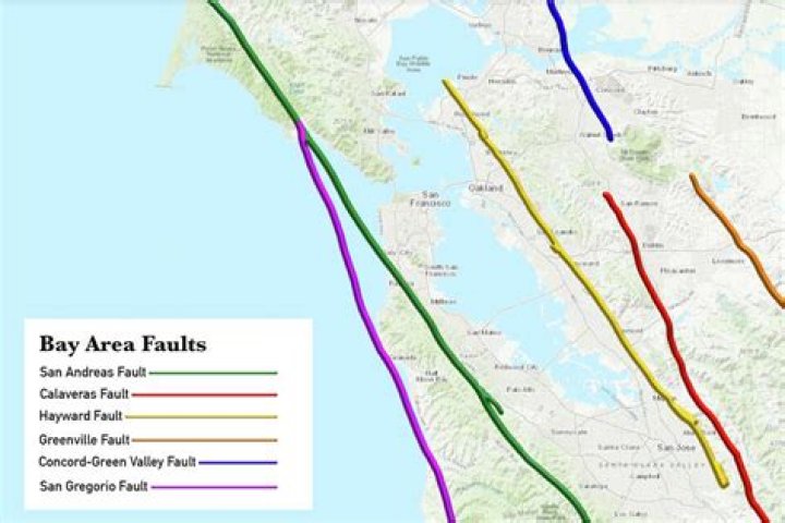 Where is the fault line in California