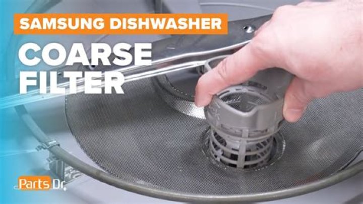 Where is the filter in a Samsung dishwasher