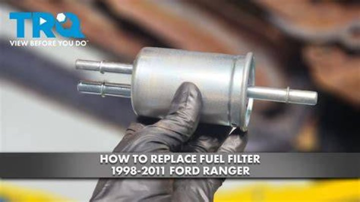 Where is the fuel filter located on a 1994 Ford Ranger