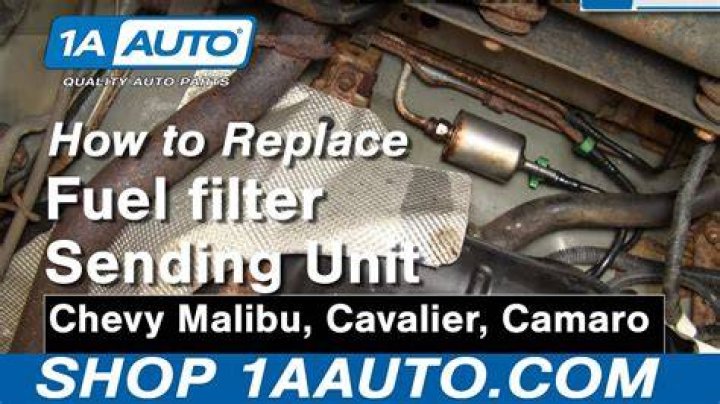 Where is the fuel filter located on a 2014 Chevy Malibu