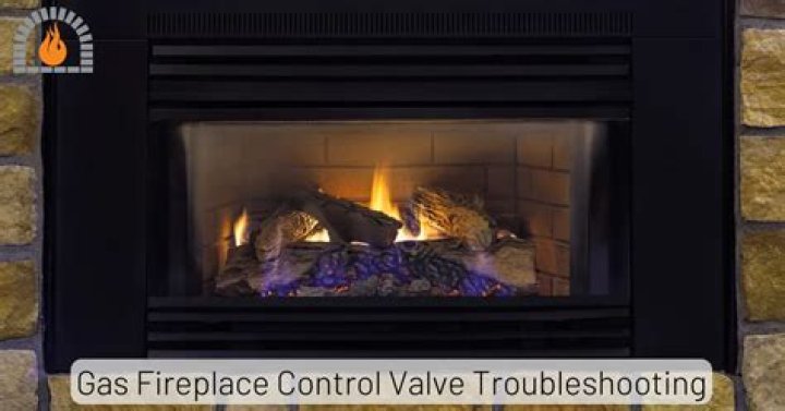 Where is the gas valve on a gas fireplace