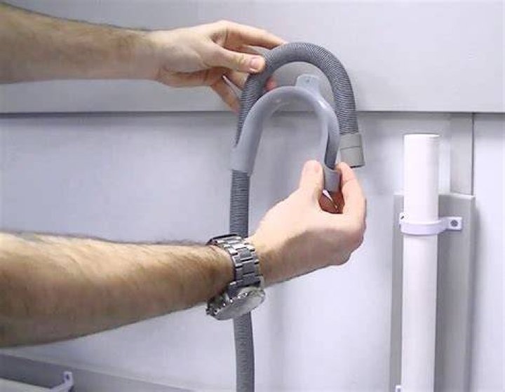 Where is the washer drain hose