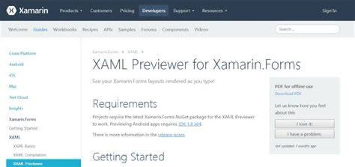 Where is xamarin previewer
