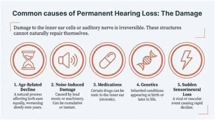 Which is considered the most common type of permanent hearing loss