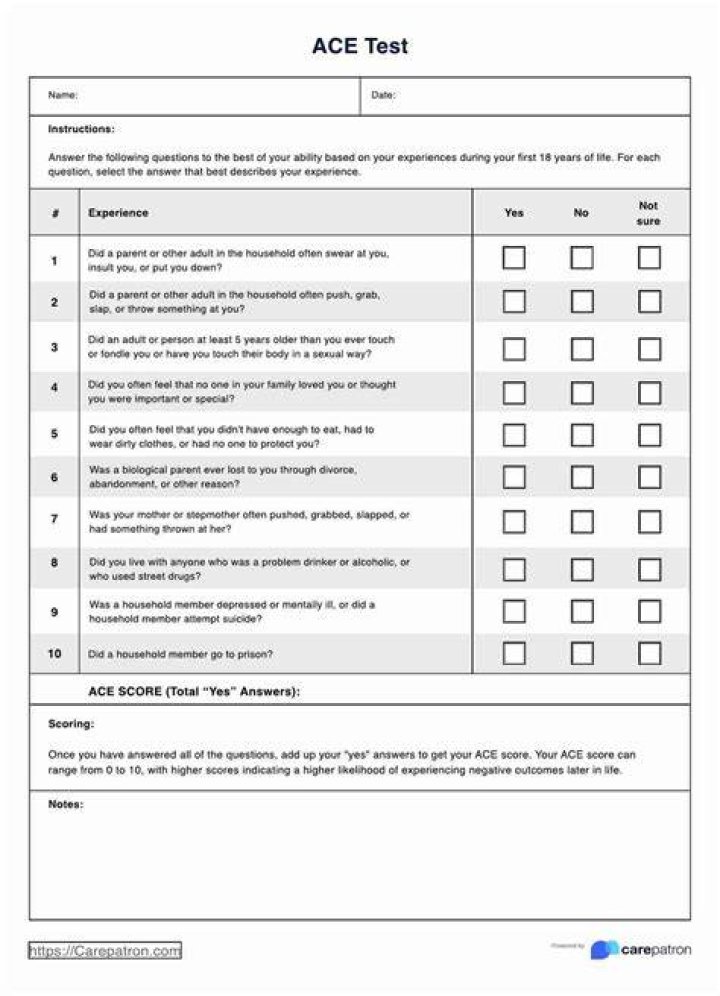 Who can administer the ACE test
