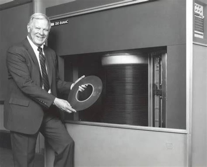 Who introduced computer hard disk in 1956