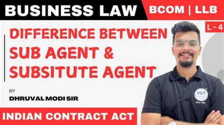 Who is sub agent in business law