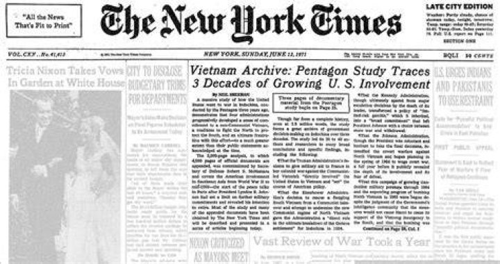 Who owned the New York Times in 1971